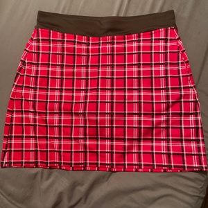 Links Edition Hot Pink Plaid Golf Skort